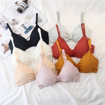 Ice screen red pop beauty back small chest bra wrapped chest bra bra gathering camisole girl underwear