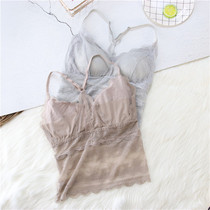 Lace vest 1922-1 sexy hollow beauty back bottomed clothing breast wrap-free bra gathering small chest long suspenders