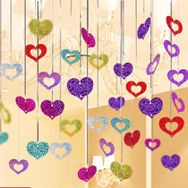 Balloon Pendant accessories Wedding House Decoration Items Arranged Romantic Rain Silk Pendant Wedding Supplies Wedding bright sheet pendants