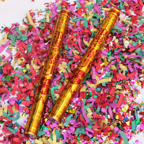 Wedding salute fireworks wedding opening holding salute shredded paper gold cannon barrel party concierge holding fireworks