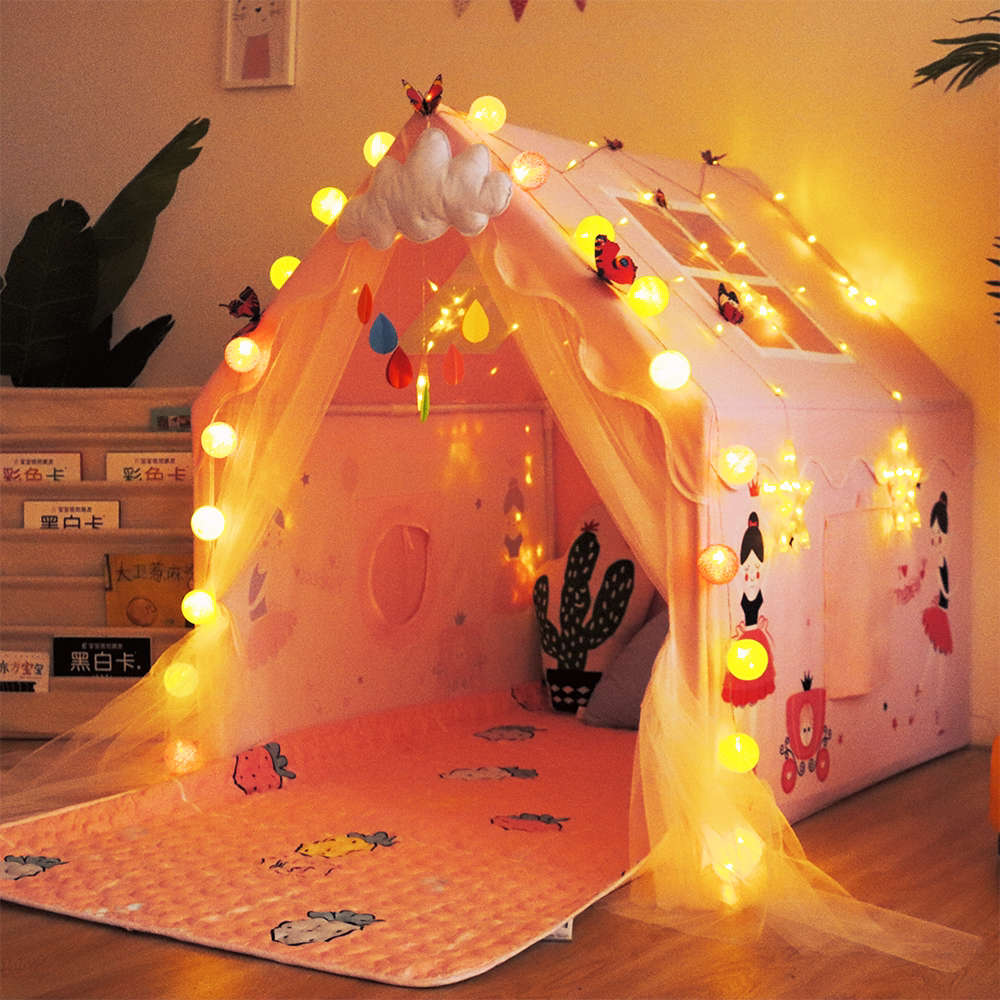 Children tent princess girls toy room dream castle baby room split bed artifact ballet unicorn boy