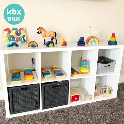 Bear toy rack Household baby bookshelf Children's toy cabinet Kindergarten cabinet storage cabinet combination storage cabinet