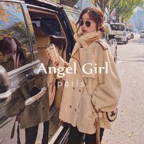 Sandro Duffy French small fragrant lamb wool coat women 2021 autumn and winter Korean version of loose short coat