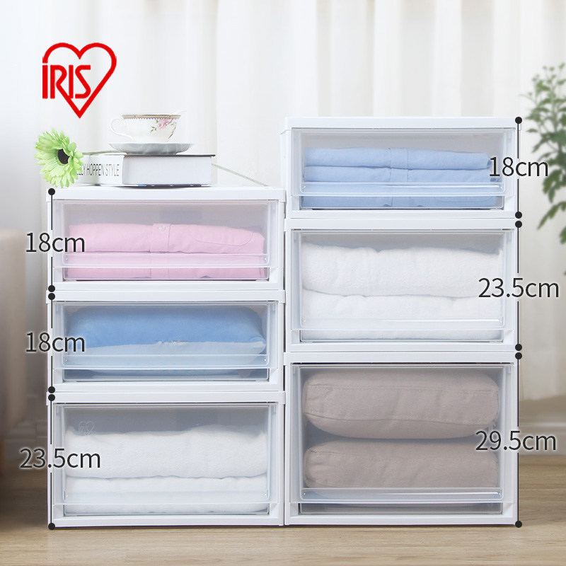 Alice transparent plastic drawer storage box inner clothing storage box finishing box Alice drawer storage cabinet