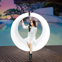 Luminous swing outdoor courtyard hanging household balcony outdoor network red adult childrens park moon hammoon rocking chair