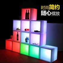 led luminous furniture bar display combination cabinet Front Background Cabinet Front Background Cabinet colourful cubic cabinet