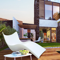 Outdoor creative sofa LED luminous waterproof beach chair summer resort beach hot spring swimming and leisure chair