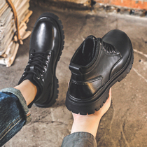 Mens shoes autumn and winter New Martin boots mens Joker thick bottom English style work boots mens leather short boots mens trendy shoes