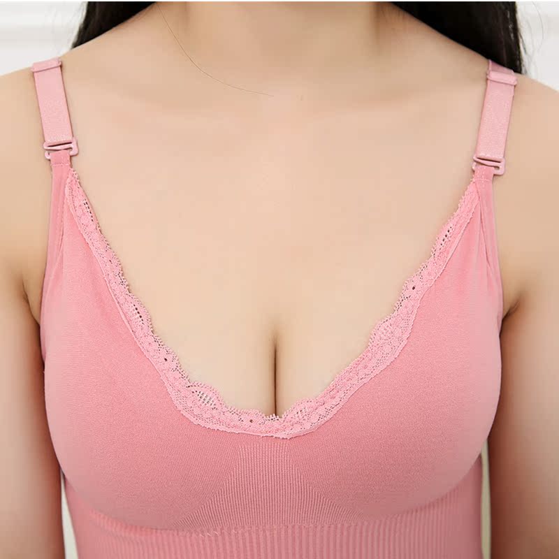 Hàn Quốc phiên bản của trăm cộng với dày nhung sexy V-cổ sling ấm vest phụ nữ rơi xuống đáy vào mùa thu áo khoác đồ lót lạnh và mùa đông.