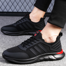 Shoes mens wave shoes 2022 new spring and summer Korean version 100 hitch sports casual shoes men breathable thick bottom soft bottom mens shoes