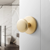 Ball lock indoor golden bedroom door handle silent room door lock black home toilet keyless wooden door lock