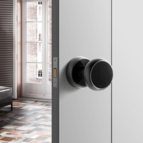 Invisible door lock Single-sided ball type dark lock bedroom background wall door hidden lock invisible door lock black gold door handle