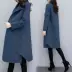 2018 quần áo mùa đông mới của phụ nữ rộng kích thước lớn giữa áo khoác len dài lạc đà nữ a-line áo khoác len dày - Trung bình và dài Coat