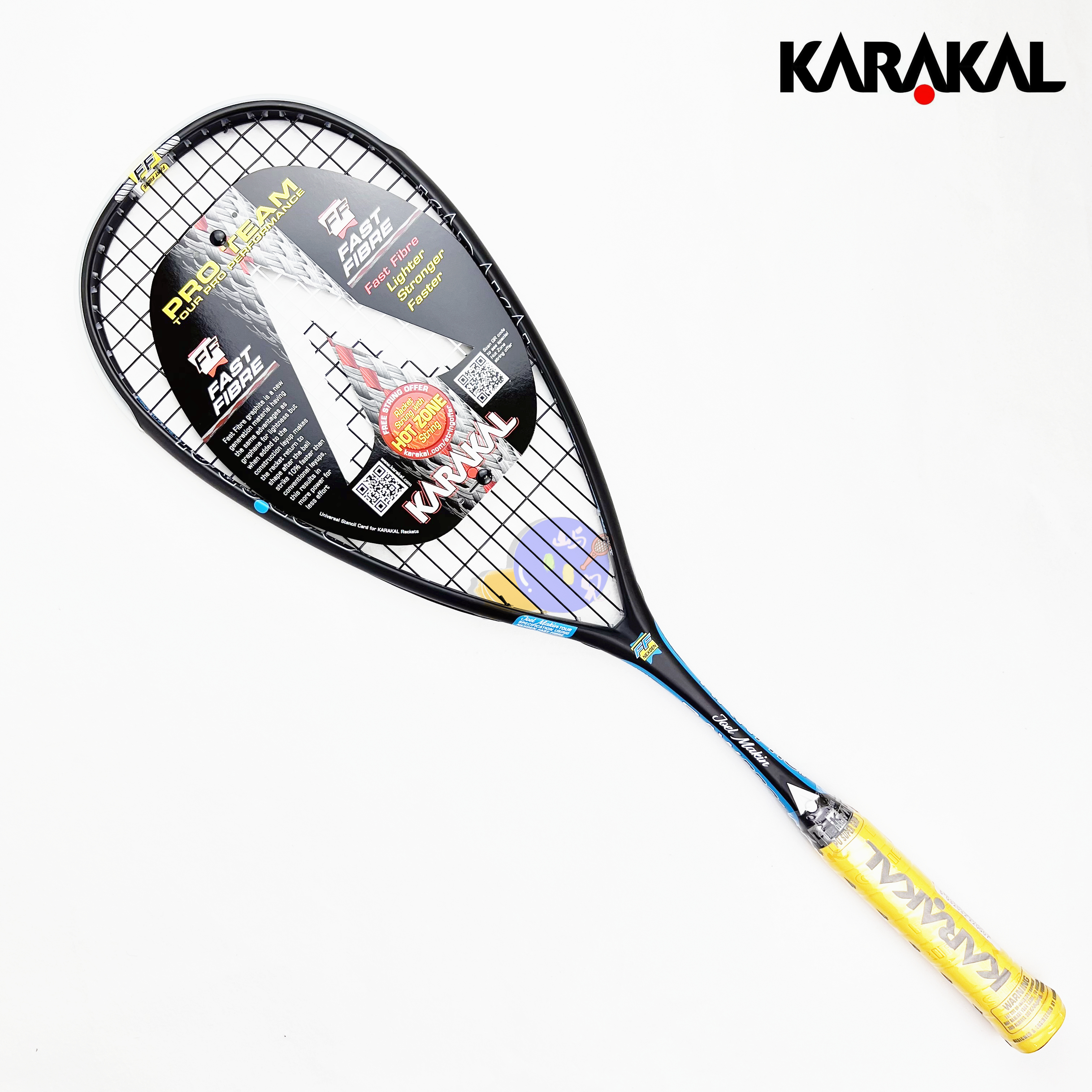 KARAAKAL Squash RAW PRO 2 0 Karakar Carbon fiber full carbon head light 120g-Taobao