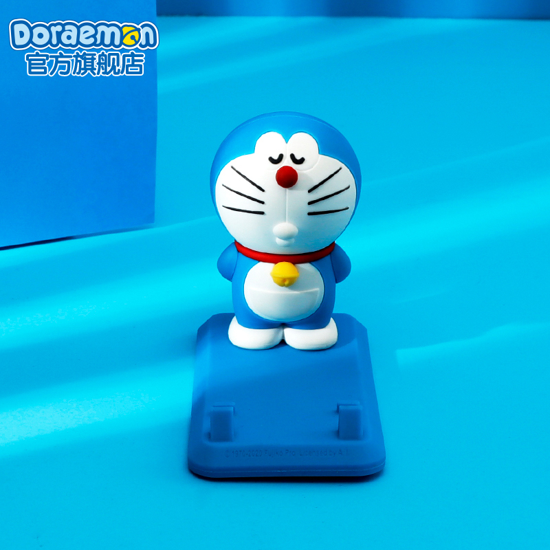 Aiying authorized Doraemon mobile phone desktop bracket cute portable home mobile phone holder ornaments universal non-slip