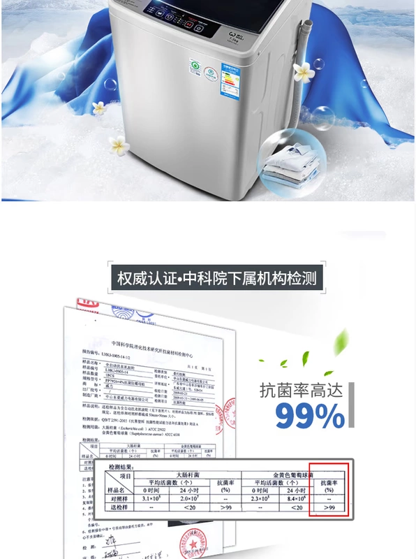 Công suất 7,3kg kg hộ gia đình công suất lớn Máy giặt mini nhỏ hoàn toàn tự động XQB73-7395-1 - May giặt