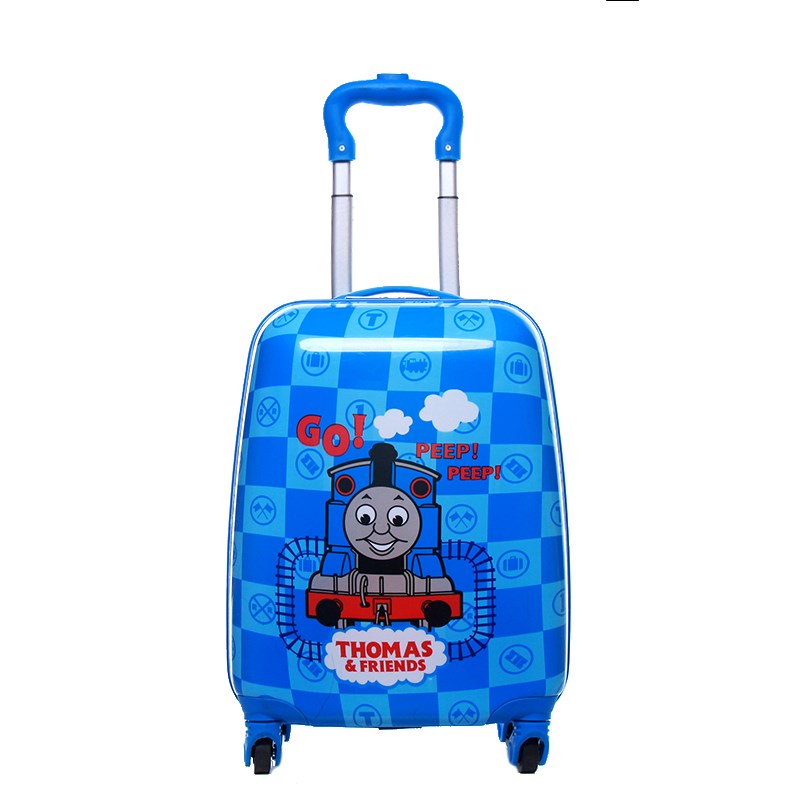 Sinh viên kéo chàng trai hộp que và trẻ em đi cô gái hoạt hình hộp Wan để hành lý bánh xe 16 inch 18 inch childrens hộp kéo