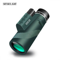 Shtskylight 10x50 단결 망원경 고전력 고화질 초점 휴대 전화 사진 콘서트 여행