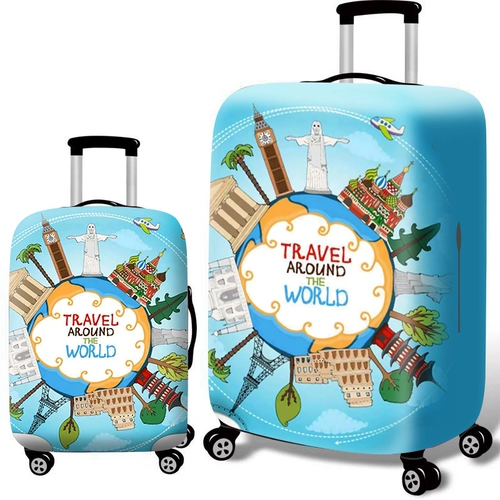 Чемодан, эластичный защитный чехол, водонепроницаемая износостойкая пылезащитная крышка, увеличенная толщина, 28 дюймов