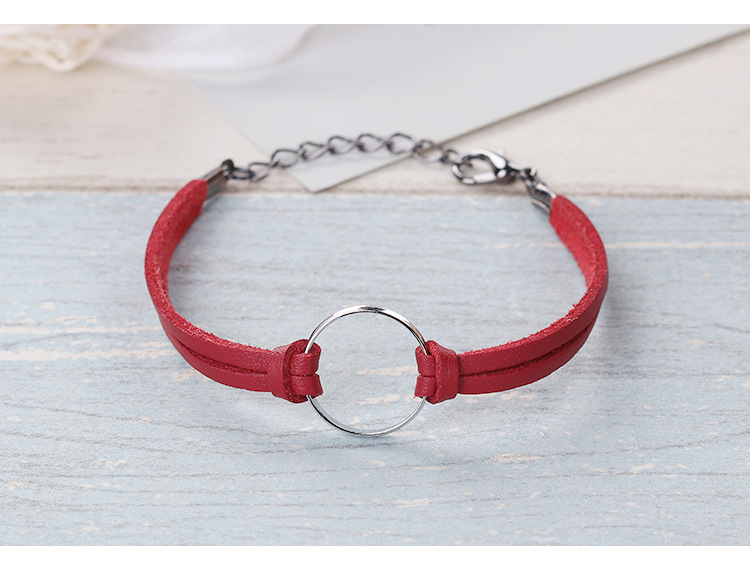 Sen Ring Bracelet Xu hướng Thời trang Nam và Nữ Vòng tay Trang sức Bạn gái sinh viên Dây đeo tay đơn giản Phụ kiện vòng đeo tay vòng tay đôi