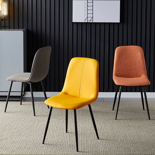 Северный обеденный кресло -кресло дома современный минималистский стол, задний макияж -табурет мягкий заливый стул Light Luxury Art Art Стол и стул