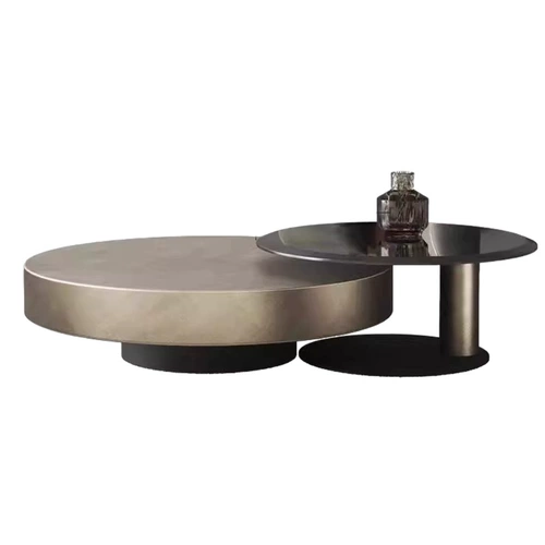 Eisenlande итальянский светлый роскошный журнальный столик круглый гостиная дома маленькая квартира из нержавеющей стали новый журнальный столик из закаленного стекла