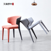 Nordic Dining Chair Home Light Lavish Dining Room Backrest Stool Soft Bag Designer Makeup Book Table And Chairs Modern Minima Dining Table And Chairs
