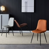 Северный обеденный кресло -кресло дома современный минималистский стол, задний макияж -табурет мягкий заливый стул Light Luxury Art Art Стол и стул