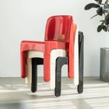 Кремовый дизайнерский стульчик для кормления для домашнего использования, современный пластиковый чай с молоком, увеличенная толщина