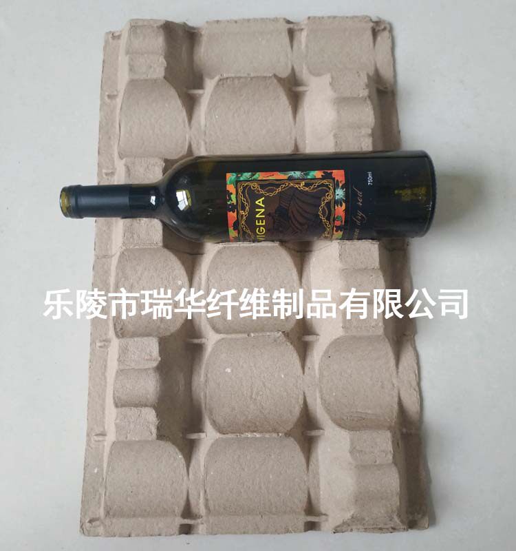 Red wine lined with 6 bottles of red wine toilet bottle protection tray Gift box packaging lining