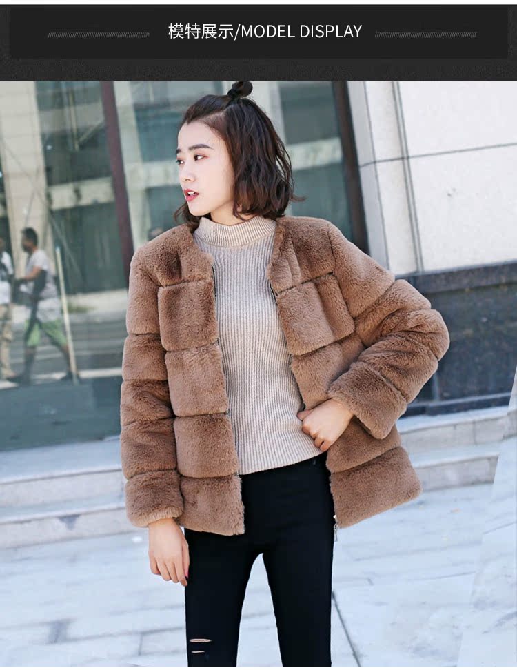 Áo khoác lông nữ mùa đông 2018 phiên bản Hàn Quốc mới của hàng nhái 獭 Lông thỏ lông ngắn Maizing làm dày lông sang trọng áo khoác lông cừu nữ