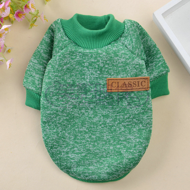 Siheng thú cưng quần áo chó quần áo len hai chân Teddy mùa thu và mùa đông ấm áp bốn chân chó cung cấp quần áo - Quần áo & phụ kiện thú cưng áo chó