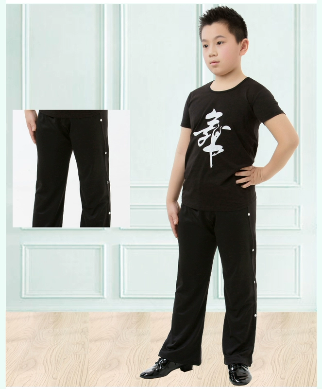 Ben Qiaodi cậu bé ngắn tay áo thể dục thể dục nhịp điệu quần áo bông quần áo khiêu vũ tập thể dục quần áo thể dục dụng cụ trang phục
