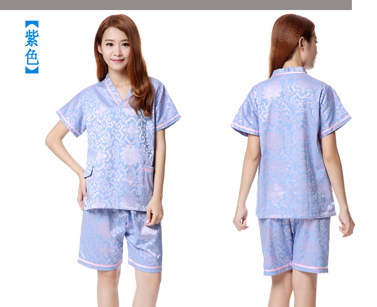 Quần áo hấp mồ hôi cho nam và nữ tất cả cotton bán buôn Quần áo hấp Han Enron nano phòng tắm hơi phù hợp với trung tâm tắm tắm quần áo massage do bo nam trung nien