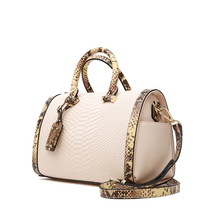 Womens crossbody 2018 bag cross-body portable New 2019 shoulder leather satchel bag cowhide womens bag Boston bag