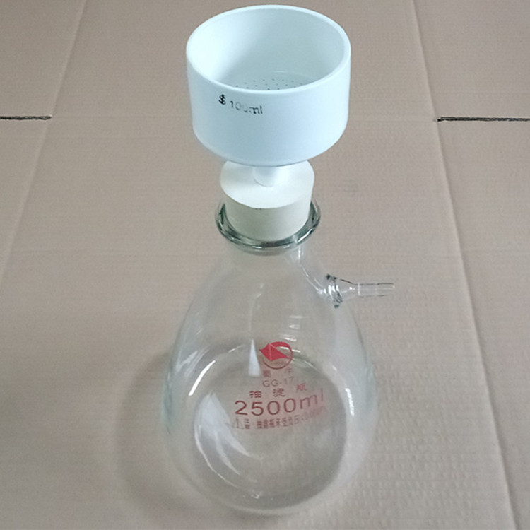 抽滤过滤装置 蜀牛抽滤瓶2500ml配布氏漏斗100mm打孔橡胶塞