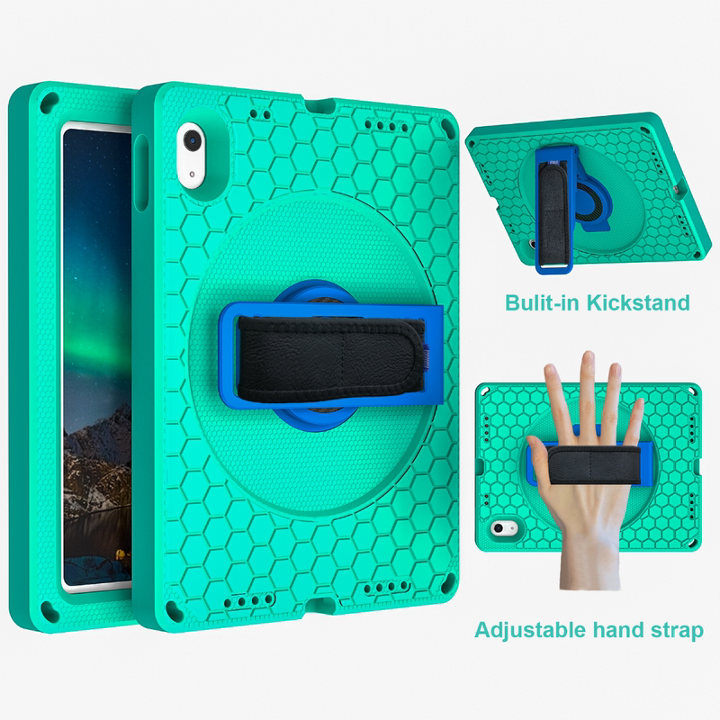 Suitable for 2022 Model iPad 10 Generation Protective Case Pro11/ 12.9inch Silicone Case 10.2 Handheld Air 2inch Anti-Fall New iPad 9.7 Tablet Full Coverage Horizontal Support Strap 10.5