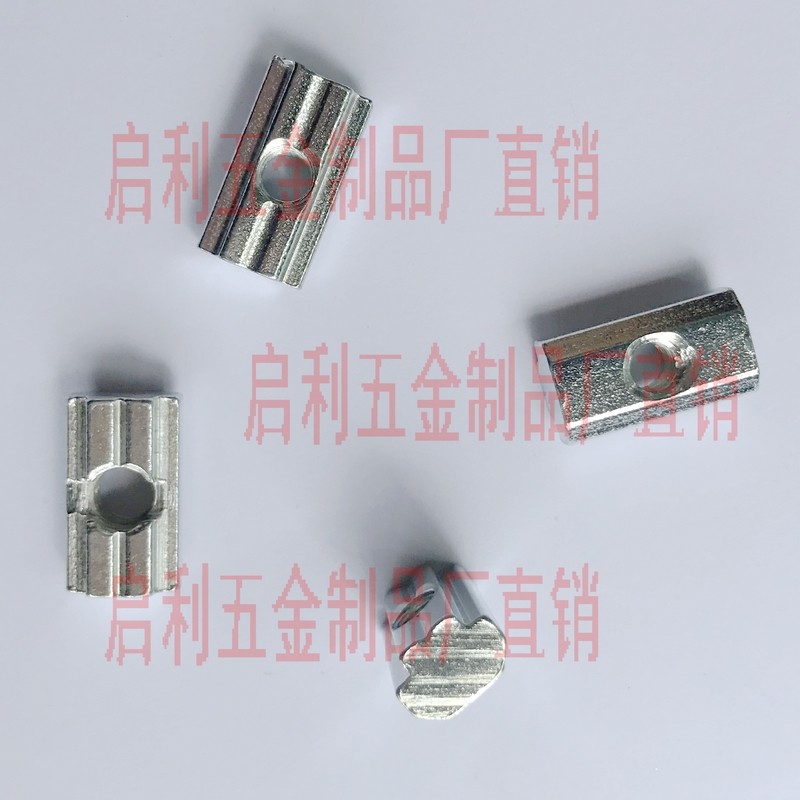 First Loaded Slider Square national Label T-nut block 30 40 Type M4-M5-M6-M8