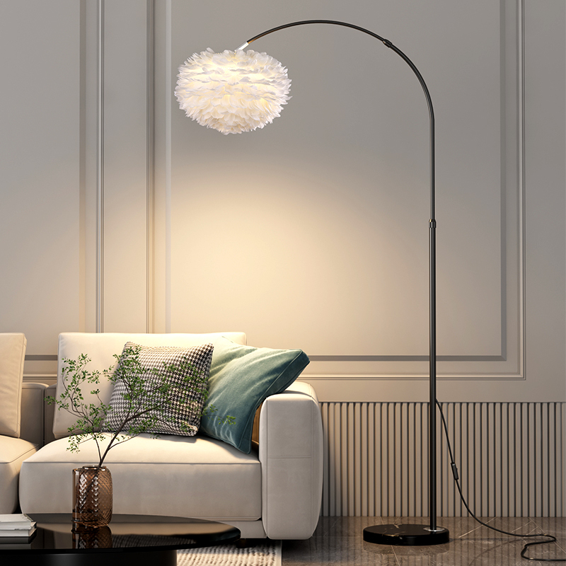 Modern Feather Floor Lamp Living Room Sofa Fishing Lamp Nordic Simple Study Bedroom Bedside Lamp Pleated Floor Lamp Modern Feather Floor Lamp Living Room Sofa Fishing Lamp Nordic Simple Study Bedroom Bedside Lamp Pleated Floor Lamp