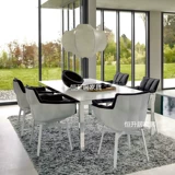 Дартианское кресло мускулистые стул простой северный повседневной обеденный стул вилла, простое современное стекло, армированное армированное переговоры о рамке риса