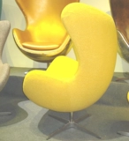 Модное тканевое яичное стул яиц в форме яичной раковины