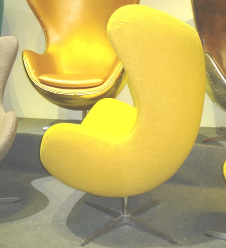 Модное тканевое яичное стул яиц в форме яичной раковины