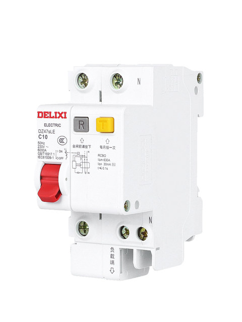 Delixi Household Leakage Circuit Breaker Switch Leakage Protection Dz47Sle 2P 10A 25A 32A 40A63A