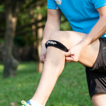 Sports protection meniscus knee joint patella belt fixed mens running pressure belt Non-slip extended velcro
