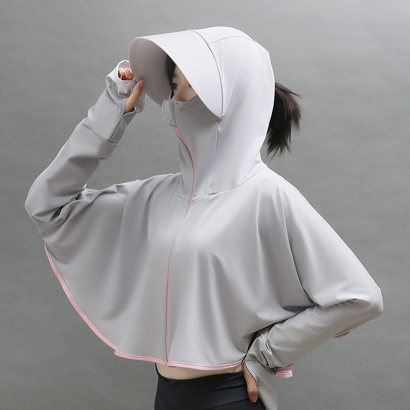 Electric car sunscreen women's summer ice silk skyscraper electric bike ride-on-bike equipped with shawl anti-UV theorizer