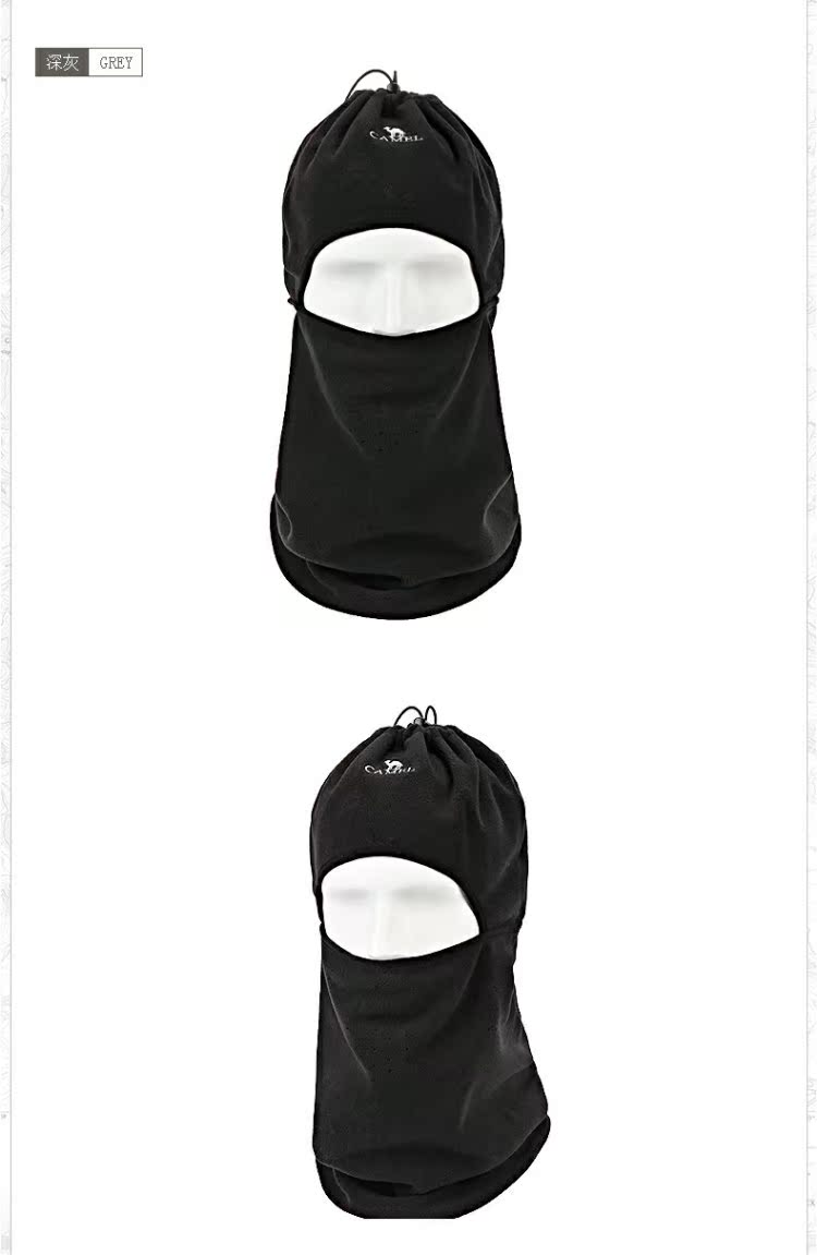 CAMEL lạc đà ngoài trời bib ấm áp và thoáng khí cổ áo lông cừu đa năng khăn choàng cổ đi phượt