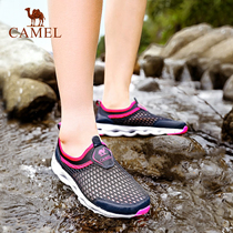 Camel mens shoes river shoes new breathable mesh shoes mens and womens thin running shoes outdoor sports leisure hole shoes