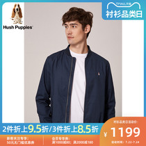 Hush Puppies New mens cotton stand-up collar casual jacket jacket) PJ-29551D