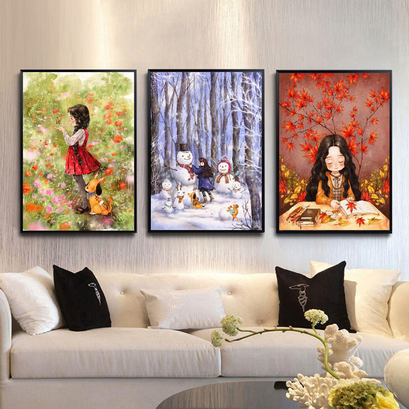 Mona Lisa Cross embroidered 2021 new line embroidered living room with small bedroom simple children own embroidered small pieces