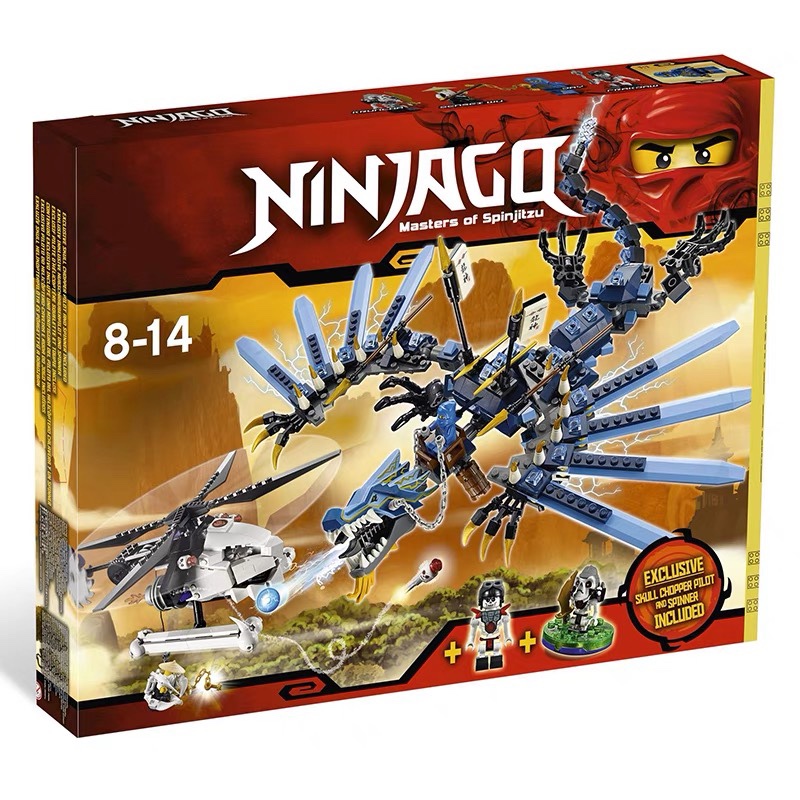 Ninjago Ninjago Series Lightning Dragon Battle 2521 Building Block Assembled Mecha Giant Pterosaur Kidsren's Toy